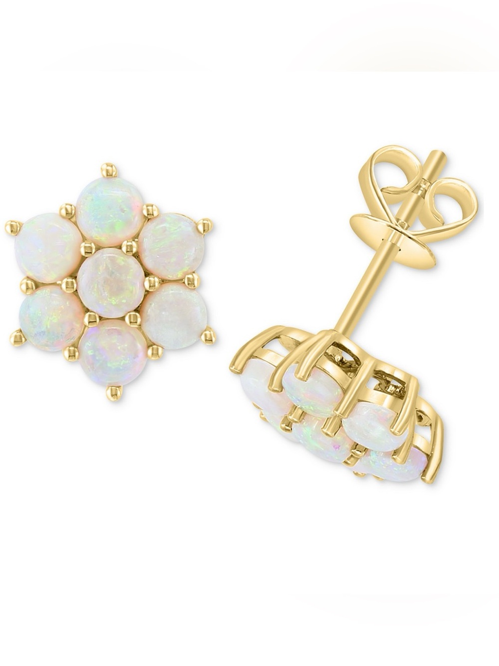 NIB EFFY® Opal Flower Cluster Stud Earrings (1-3/8 ct. t.w.) in 14k Gold